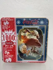 Coca Cola Puzzle 1999/1000 Pcs/Sprite & Santa/Collectible Tin NEW