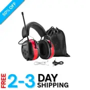 Bluetooth Noise-Reduction Headphone Earmuffs with AM/FM Radio & 48H Playtime