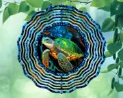 10" Deep Sea Turtle Wind Spinner Yard Decor 3D Kinetic rws-161
