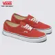 【VANS 官方旗艦】Authentic 男女款橘紅色滑板鞋