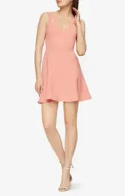 NWT BCBG MAX AZRIA $248 LIGHT CORAL ALEXIA CUTOUT DRESS SZ 6