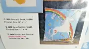 Artcraft Concepts "Unicorn with Rainbow" Stitch Ease Crewel Quilting Kit