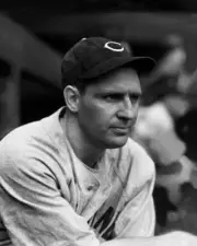 William B Chapman of the Cleveland Indians in 1940 Baseball Old Photo