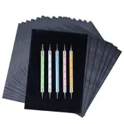 200 Sheets Carbon Paper Transfer Tracing Paper with 5 Embossing Dotting Stylus