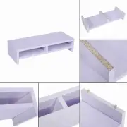 Desktop Monitor Riser Wooden Shelf Computer Screen Stand Office Desk