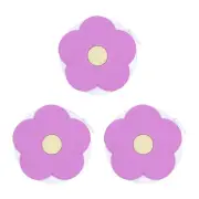 3pcs Soft Tape Measure 60-Inch 1.5M Mini Cute Measuring Tape, Purple Flower