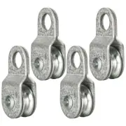 4 Pack Small Snatch Cable Pulley Block for 6mm / 0.23 Inch Wire Rope, Single