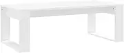 vidaXL White Engineered Wood Coffee Table - Rectangular Sofa End Side Table for Living Room, Modern Minimalist Design, Easy to Clean