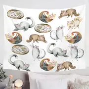 Adorable Poses Cute Cats Tapestry