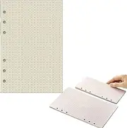 A5 Refills Paper, 480 Pages/240 Sheets Refill Pad, Insert Ruled Lined Paper, 6 Hole Loose Leaf Punched Paper Refill For Diary, Notebook (Dotted (A5)
