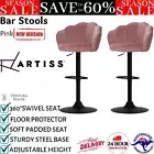 Artiss Set of 2 Bar Stools Kitchen Stool Swivel Chair Modern Breakfast Counter