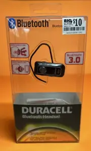 Duracell Brand Wireless Bluetooth Headset - Left or Right Ear Noise Cancelling
