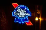 Pabst Blue Ribbon Beer 20"x16" Neon Lamp Light Sign With HD Vivid Printing