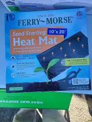 Lot Of 2Ferry - Morse Seed Starting Heat Mat KHM-8 FOR SEEDLINGS Black 10” x 20”