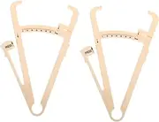 Simple Generous Design Fat Caliper 2pcs Body Composition Monitor Scale Accurate Portable Fat Measurer