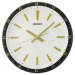 【SEIKO 精工】辦公室商務風 滑動式秒針靜音掛鐘 時鐘(QXA802G)