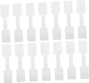 jojofuny 200pcs Self Adhesive White Jewelry Tags Blank Rectangle Labels for Pricing Organization Versatile Use for Jewelry Clothing Crafts Strong Adhesion Ample Writing Space