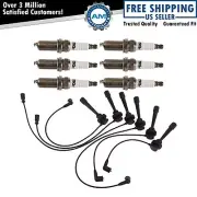 Ignition Wires Spark Plugs Kit Fits 97-00 Mitsubishi Montero 99-00 Montero Sport
