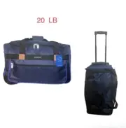 Amigo Pack 21” Rolling Airlines Approved Soft 20 lb Carry On Duffle Bag (Blue)