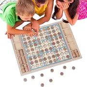 Brain Teaser Game - Wooden Number Brain Teaser Game - Logic Training Toy with Multi-Level Difficulty for Home Traveling Daycare Centers