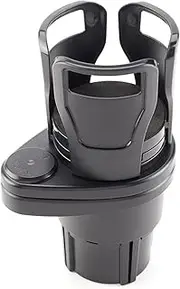 Pexorin Car Dinking Accessories Supplies Universal Car Dual Cup Holder Sunglasses Phone Organizer Drinking Bottle Holder Car Centre Console Cup Holder(Black)