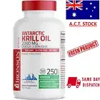 BRONSON ANTARCTIC KRILL OIL 2000mg 250 Softgels - Omega 3 EPA DHA Astaxanthin AU