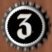 USA Plastic Lined Beer Crown Bottle Cap: Three Taverns Brewing