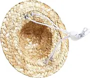 BESPORTBLE Puppy Woven Sunflower Hat Adjustable Pet Costume Headgear for Dogs Lightweight Decorative Party Accessory for Photography and Fun Celebrations
