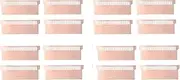 Justivana 16 Pcs Pure Copper Notebook Gaming Laptop Memory Heatsink Cooling Radiator RAM Memory Cooler Heat Sink 0.5mm