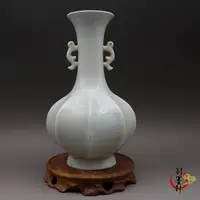 在飛比找樂天市場購物網優惠-宋湖田窯 影青釉 花瓶 手工青白瓷 古玩古董陶瓷器仿古老貨收