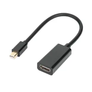 台灣霓虹 Mini DP公轉HDMI母轉接線 高清影像 轉換器 傳輸線 Mini DisplayPort轉HDMI
