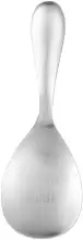 PRETYZOOM 1Pc Stainless Steel Rice Spatula Rustproof Kitchen Gadget Non Stick Large Rice Spoon for Home Hotels and Restaurants Lightweight Smooth Design for Serving Fluffy