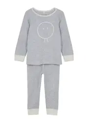 Mori Snoozy Jersey Pyjama set - Grey 3/6M (3 months)