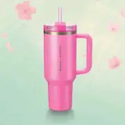 Starbucks x STANLEY PINK STAINLESS STEEL QUENCHER TUMBLER 40oz Cup NEW NO BOX