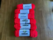 Vintage Caron Simply Soft Yarn Red Lot Of 6