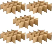 MOTHNUR 5 Pack Cardboard Dividers for Moving Boxes Sturdy Shipping Box Protectors with Grid Design for Glassware Packing Easy Assembly
