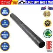Instahut 3.66x 50m Weed Mat Woven Fabric Plant Cover Matting Control Weedmat