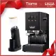 【GAGGIA】CLASSIC專業半自動咖啡機-黑色+TIAMO K40R 錐刀磨豆機(HG0195BK+HG1559BK)