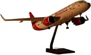 Pre-Built Model Aircraft 47CM 1/80 Scale Highly Detailed Aircraft Model for Avianca Airplane B747 Plane with Light & Wheel Landing Gear Miniature Airplane Model(with Light)