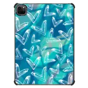 iPad Pro 11-inch (3rd/4th gen) iPad Impact Case Dripping Hearts W on BlueTeal