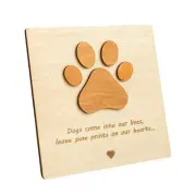 Wood Pet Sympathy Cards for Dog - Dog Sympathy Card for Pet Loss, Loss of9235