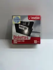 Imation 10 Pack + 1 Neon 1.44MB 3.5" DS, HD Diskettes (New Sealed Box)
