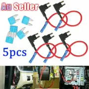 5Pcs Car Add A Circuit Fuse Tap Adapter Mini micro2 Blade Holder 12V Low Profil
