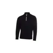 ***BRAND NEW*** Calvin Klein Half Zip Lined Sweater - Black