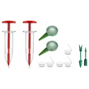 Mini Seed Spreader, Manual Seedlings Dibber and Widger Set, Handheld Garden Seed Sower Planter for Tiny Seeds As Shown