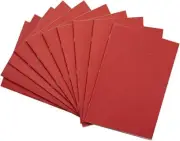 RHINO A4 Tinted Exercise Book 10mm Squared Red Cover Cream Tinted Paper