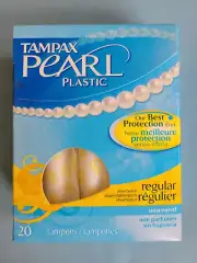 Tampax Pearl Unscented Tampons, Regular by Tampax 20 count