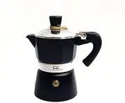 Coffee Culture Stovetop Coffee Maker, 1 Cup Size, Black