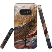 For Samsung Galaxy S10e Tough Protective Cover, Mysterious Golden Tree