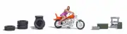 Busch 79811 HO/OO Gauge Biker Model